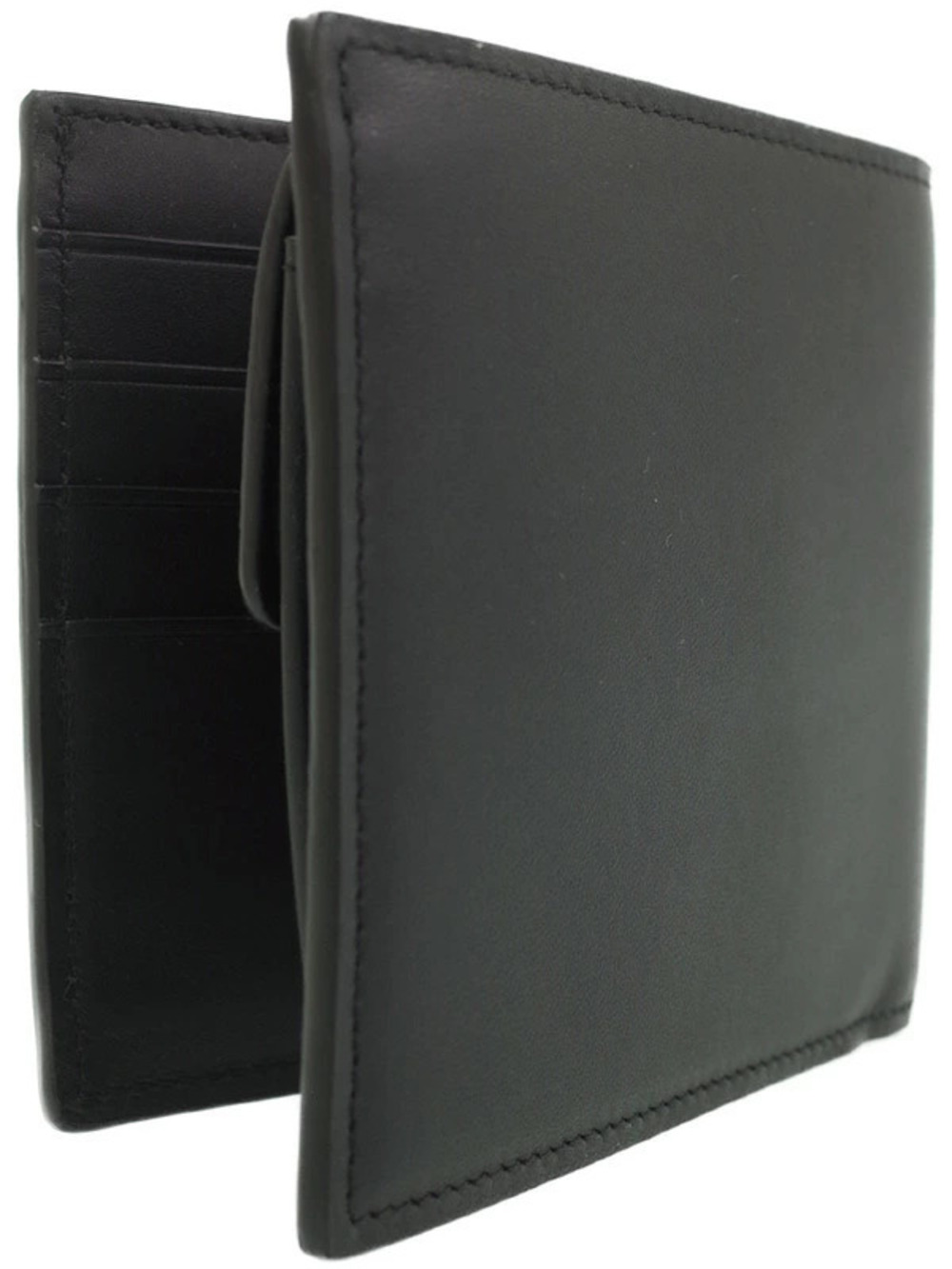 Loewe Coin Bifold Wallet Bi fold Signature Short Black